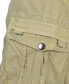 Men's Vintage-Like Cotton Cargo Belted Shorts