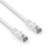 PureLink PURE IQP1002005 - Patchkabel Cat.6a S/FTP weiss 0.5 m - Cable - Network