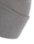 adidas Originals trefoil patch beanie in grey