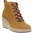 Фото #2 товара TOMS Melrose Wedge Booties Womens Brown Casual Boots 10015818