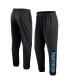 Фото #1 товара Men's Black Carolina Panthers Chop Block Fleece Sweatpants