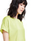 ფოტო #3 პროდუქტის Petite Textured Dolman-Sleeve Boat-Neck Top