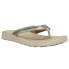 Фото #2 товара Sperry Adriatic TStrap Skip Lace Flip Flops Womens Grey Casual Sandals STS85186