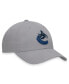 Men's Gray Vancouver Canucks Extra Time Adjustable Hat