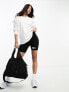 Фото #4 товара ASOS Weekend Collective oversized long sleeve t-shirt with back logo in white