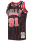 ფოტო #3 პროდუქტის Men's Dennis Rodman Black Chicago Bulls Hardwood Classics Swingman Jersey