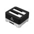 Фото #2 товара Внешний блок CoolBox COO-DUPLICAT2 2,5"-3,5" SATA USB 3.0 Чёрный Чёрный/Серебристый USB 3.0 SATA