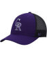 ფოტო #2 პროდუქტის Men's Purple Colorado Rockies Secondary Trucker Snapback Hat