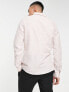 Фото #2 товара ASOS DESIGN wedding smart linen regular fit shirt with penny collar in pink