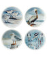 Фото #1 товара Shorebirds Salad Plate, Set of 4