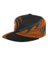 Big Boys Orange and Black Texas Longhorns Spiral Snapback Hat