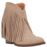 Dingo Tangles Fringe Embroidery Pointed Toe Pull On Booties Womens Beige Casual 7 - фото #2