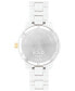 ფოტო #2 პროდუქტის Women's Bold Verso Swiss Quartz White Ceramic Bracelet Watch 39mm