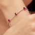 Fancy Passion Ruby Cubic Zirconia Silver Bracelet FPR04