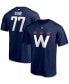 Фото #1 товара Men's TJ Oshie Navy Washington Capitals 2020/21 Alternate Authentic Stack Name and Number T-shirt