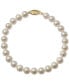 ფოტო #1 პროდუქტის Cultured Freshwater Pearl Bracelet (6mm) in 14k Gold