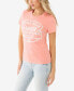 ფოტო #3 პროდუქტის Women's Shorts Sleeve Crystal Logo Crew T-shirt