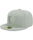 Фото #1 товара Men's Green Las Vegas Raiders Color Pack 59FIFTY Fitted Hat