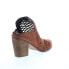 Фото #8 товара Diba True Landing Crew 23523 Womens Brown Leather Heeled Sandals Shoes