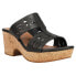 Фото #4 товара Baretraps Blenda Perforated Wedge Womens Black Casual Sandals BT-S2311037-012-0