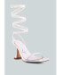 ფოტო #3 პროდუქტის Women's Lewk Strappy Tie Up Spool Heel Sandals