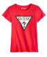 ფოტო #1 პროდუქტის Big Girls Triangle Rhinestone Logo T-shirt