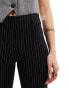 River Island pinstripe formal trouser in navy Синий, 40 - фото #4