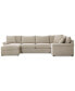 Фото #11 товара Wrenley 138" 4-Pc. Fabric Modular Chaise Sectional Sofa, Created for Macy's