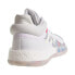 Фото #3 товара Adidas Marquee Boost Low Men's Basketball Shoes White-Off White-Cyan g27745