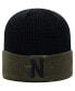 Фото #1 товара Men's Olive, Black Nebraska Huskers OHT Military-Inspired Appreciation Skully Cuffed Knit Hat