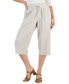 Petite Cropped Gauze Pants, Created for Macy's Stone Wall, P/S - фото #1