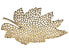 Фото #11 товара Поднос Beliani Набор из 3 гламурных декоративных листовых форм