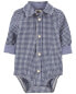 Фото #9 товара Baby Gingham Button-Front Bodysuit 18M