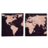Фото #2 товара Картина Полотно Карта Мира Gift Decor Canvas World Map 1,5 x 28 x 28 см 36 штук