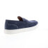 Фото #16 товара Bruno Magli Romolo BM3RMLN1 Mens Blue Suede Loafers & Slip Ons Penny Shoes