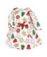 ფოტო #8 პროდუქტის Little Girls Organic Cotton Long-Sleeve Dresses, Christmas Cookies