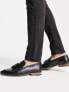 Schuh ryan tassel loafers in black leather