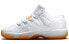 Jordan Air Jordan 11 Retro Low Citrus 低帮 复古篮球鞋 GS 白橙色 2015版 / Кроссовки Jordan Air Jordan 580521-139