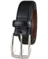 Фото #2 товара Men's Faux Leather Pebble Grain Stretch Belt, Created for Macy's