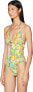 Фото #2 товара Letarte Women's 188553 Mod Print Halter Multi One-Piece Swimsuit Size L