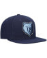 Фото #4 товара Men's Navy Memphis Grizzlies Ground 2.0 Snapback Hat