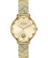 ფოტო #1 პროდუქტის Versus by Versace Women's La Villette Gold-tone Stainless Steel Bracelet Watch 36mm