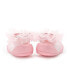 Baby Girls First Walk Sock Shoes Lace trim - Tull Trim Pink