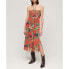 Фото #1 товара SUPERDRY Smocked Midi Beach Long Dress