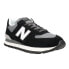 Фото #4 товара New Balance 574 Lace Up Mens Black Sneakers Casual Shoes ML574DZB
