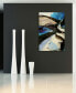'Motivos' Frameless Free Floating Tempered Art Glass Wall Art - 32" x 48''