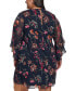 Фото #2 товара Платье Calvin Klein Chiffon Bell-Sleeve для женщин