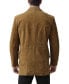 Фото #3 товара Men Robert Three-Button Suede Leather Blazer