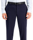 Фото #2 товара Men's Slim-Fit Navy Solid Suit Pants, Created for Macy's