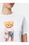 Фото #3 товара Футболка Koton Bear Print Crew Neck